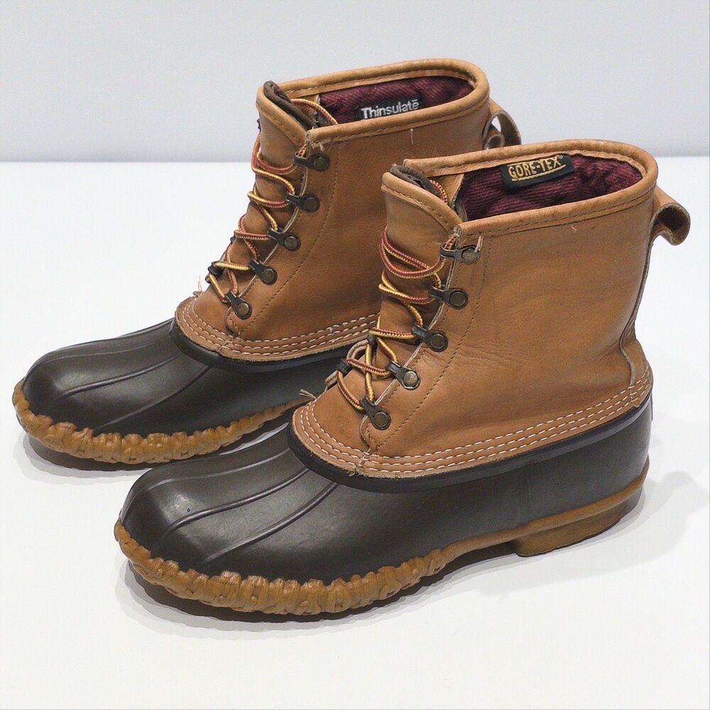 VTG Made in USA L.L. Bean Duck Bean Boots Waterproof Men Size 10M (10GM)